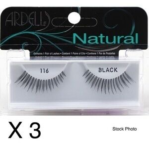 Ardell natural lashes bundle black 116 x3